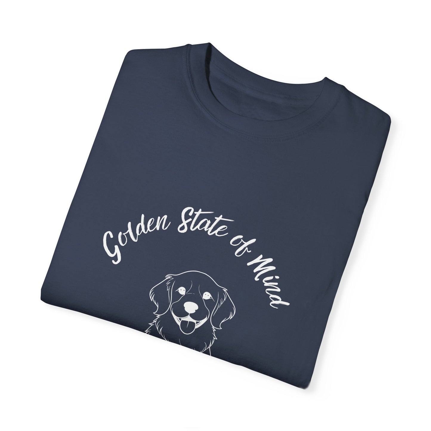 Unisex Comfort Colors- "Golden State of Mind" Golden Retriever T-Shirt