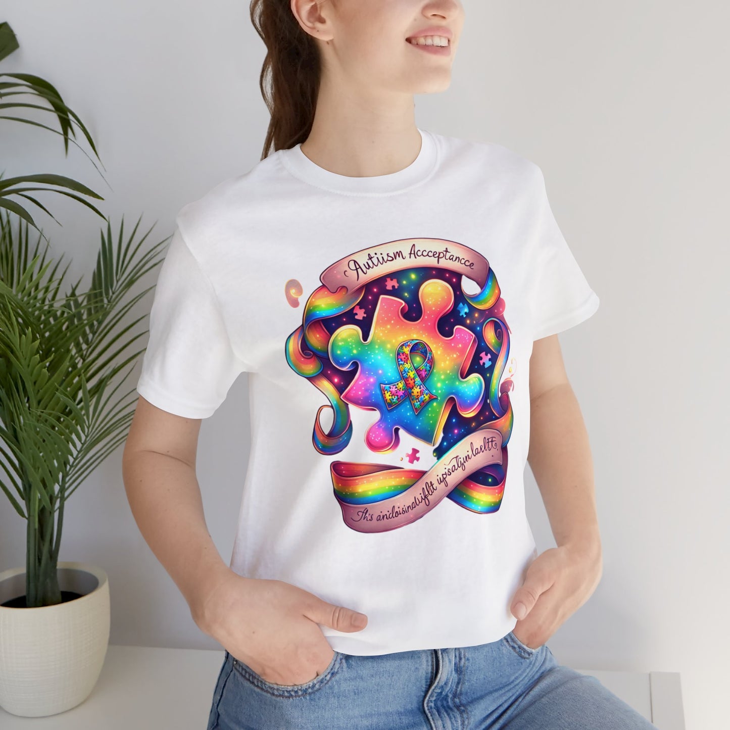 π Embrace Autism Awareness with Our Adorable Shirt! π§©π - Unisex Jersey Short Sleeve Tee