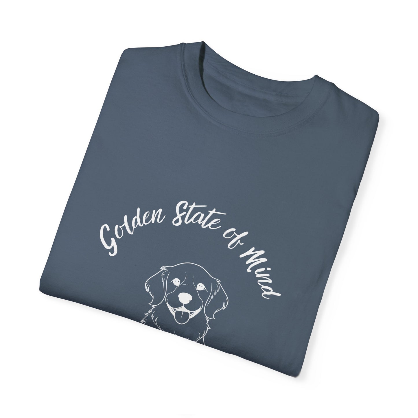 Unisex Comfort Colors- "Golden State of Mind" Golden Retriever T-Shirt