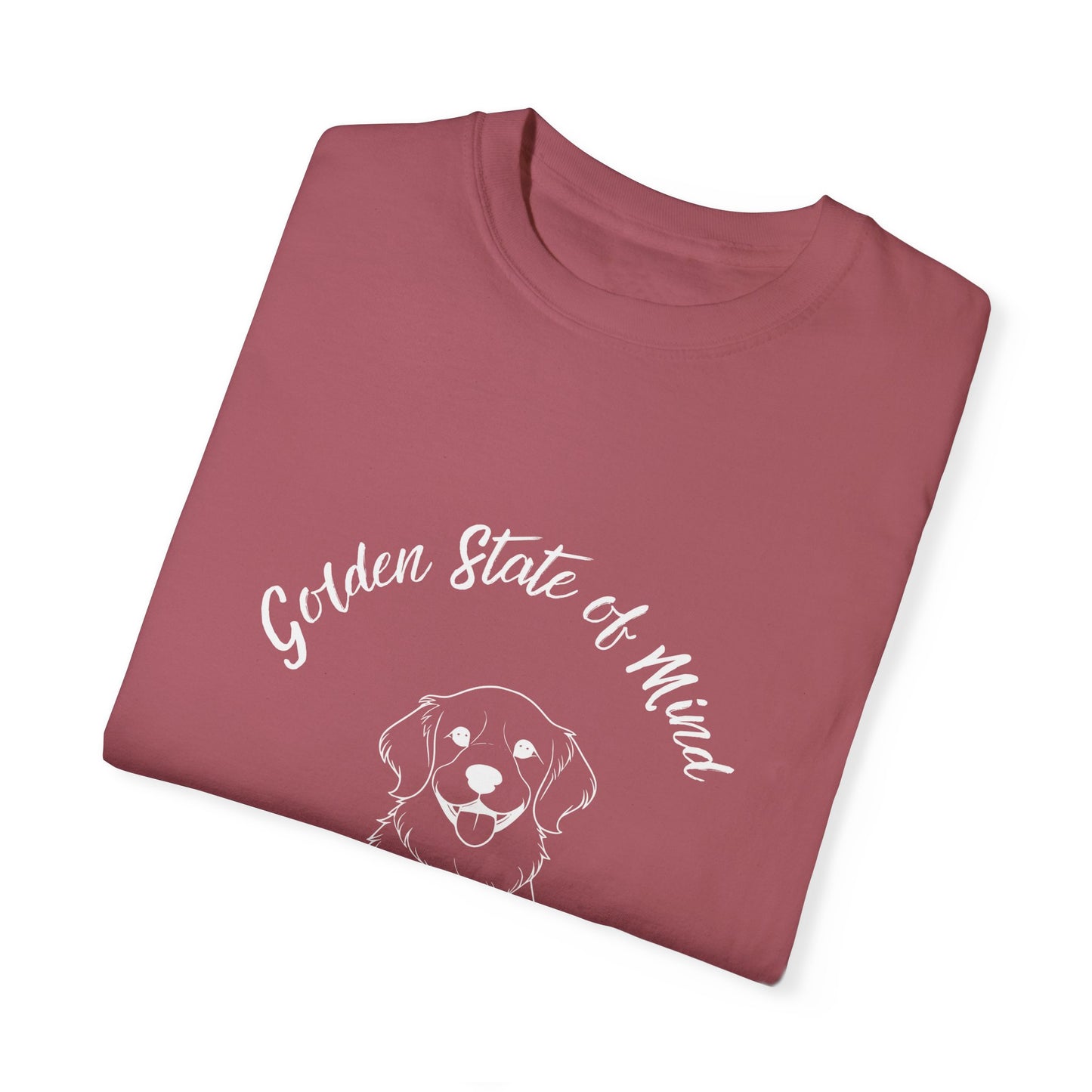 Unisex Comfort Colors- "Golden State of Mind" Golden Retriever T-Shirt