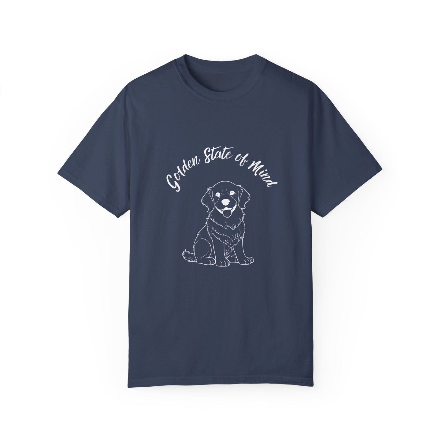 Unisex Comfort Colors- "Golden State of Mind" Golden Retriever T-Shirt