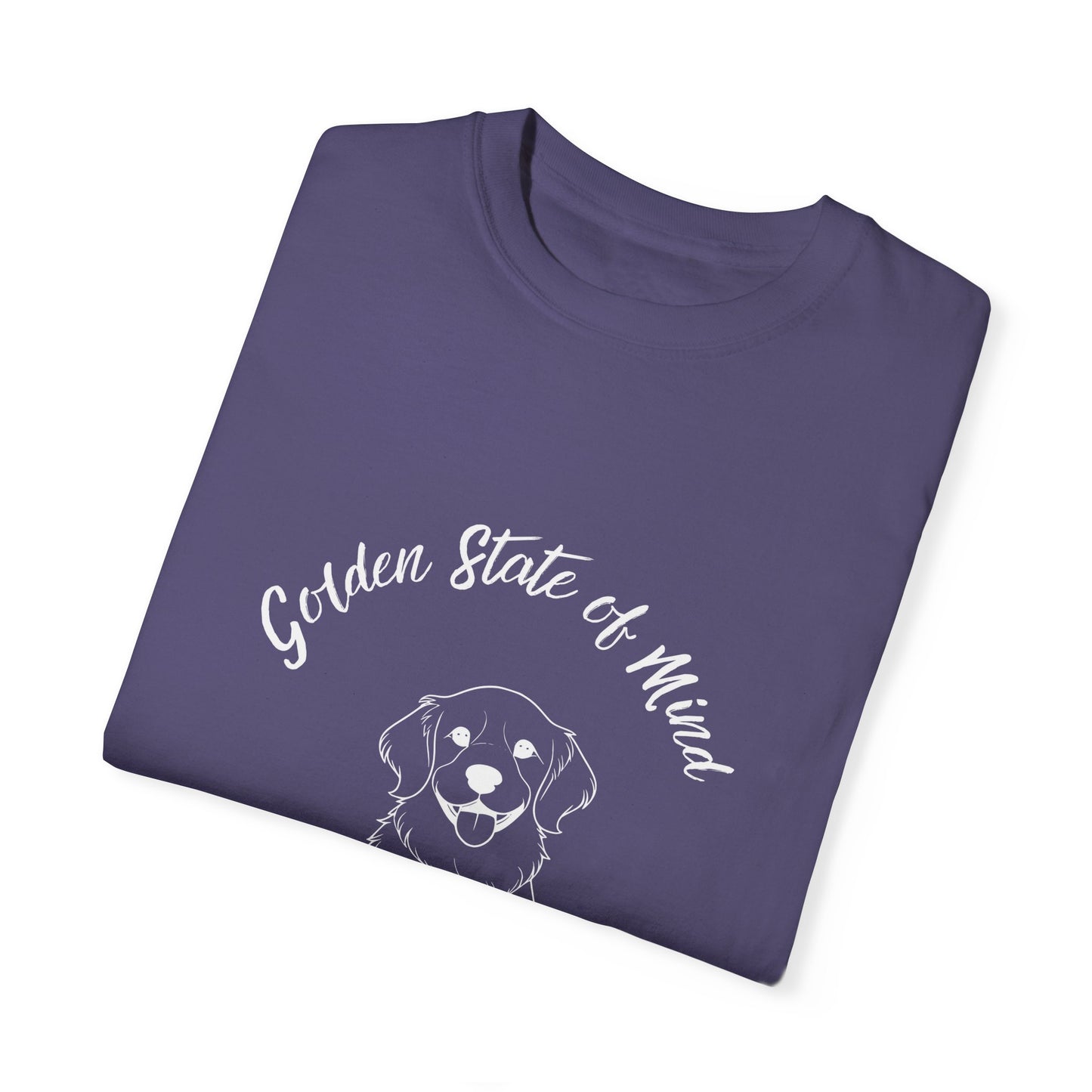 Unisex Comfort Colors- "Golden State of Mind" Golden Retriever T-Shirt