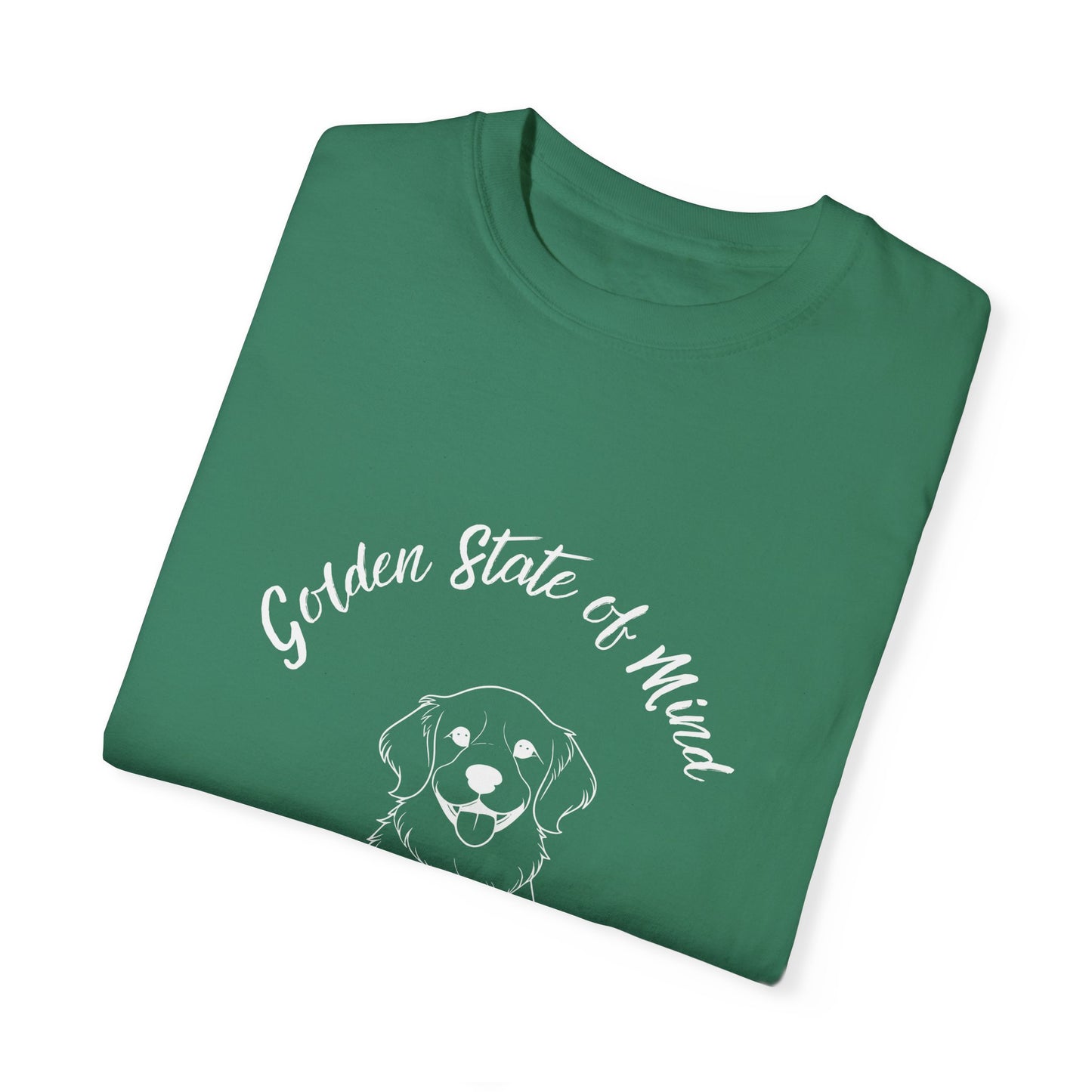 Unisex Comfort Colors- "Golden State of Mind" Golden Retriever T-Shirt