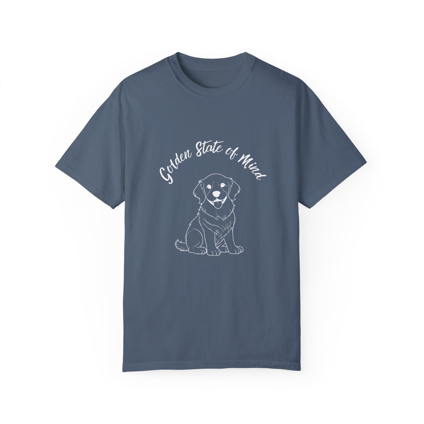 Unisex Comfort Colors- "Golden State of Mind" Golden Retriever T-Shirt