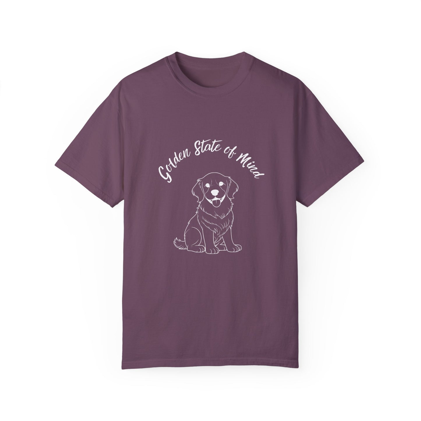 Unisex Comfort Colors- "Golden State of Mind" Golden Retriever T-Shirt