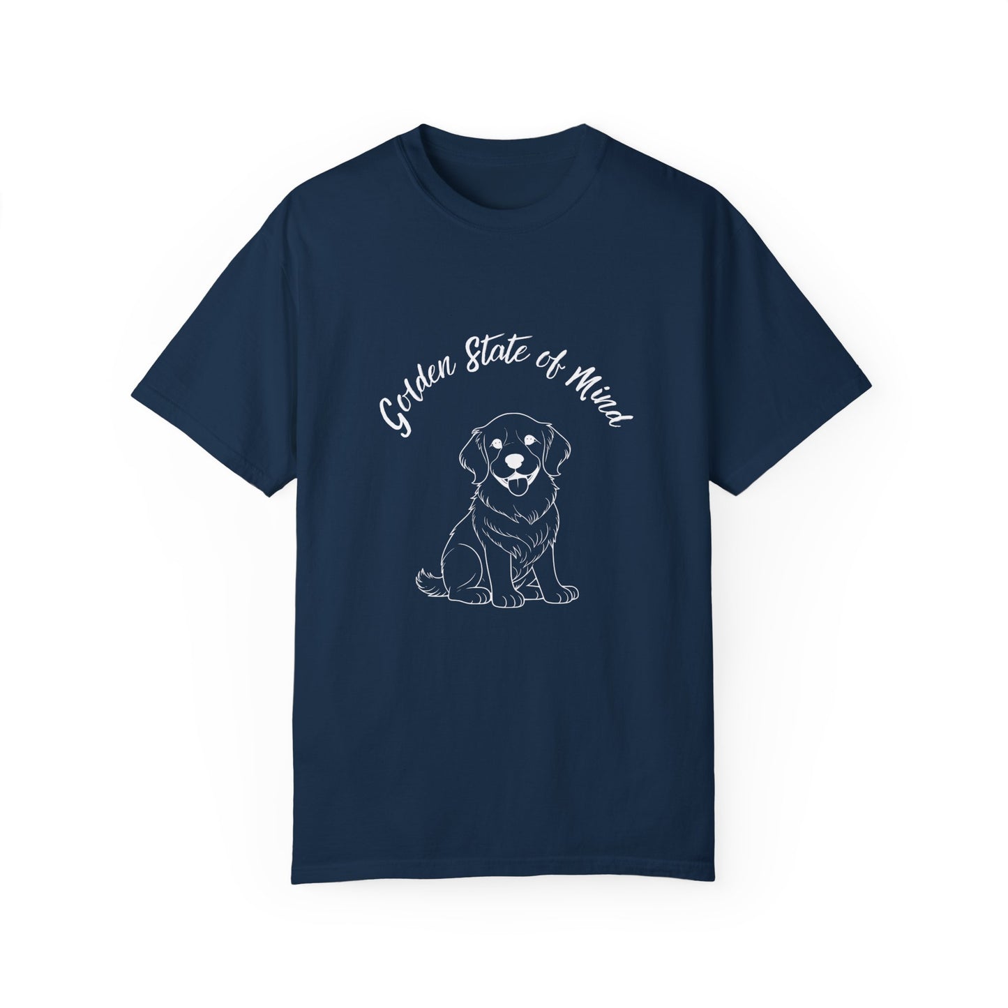 Unisex Comfort Colors- "Golden State of Mind" Golden Retriever T-Shirt