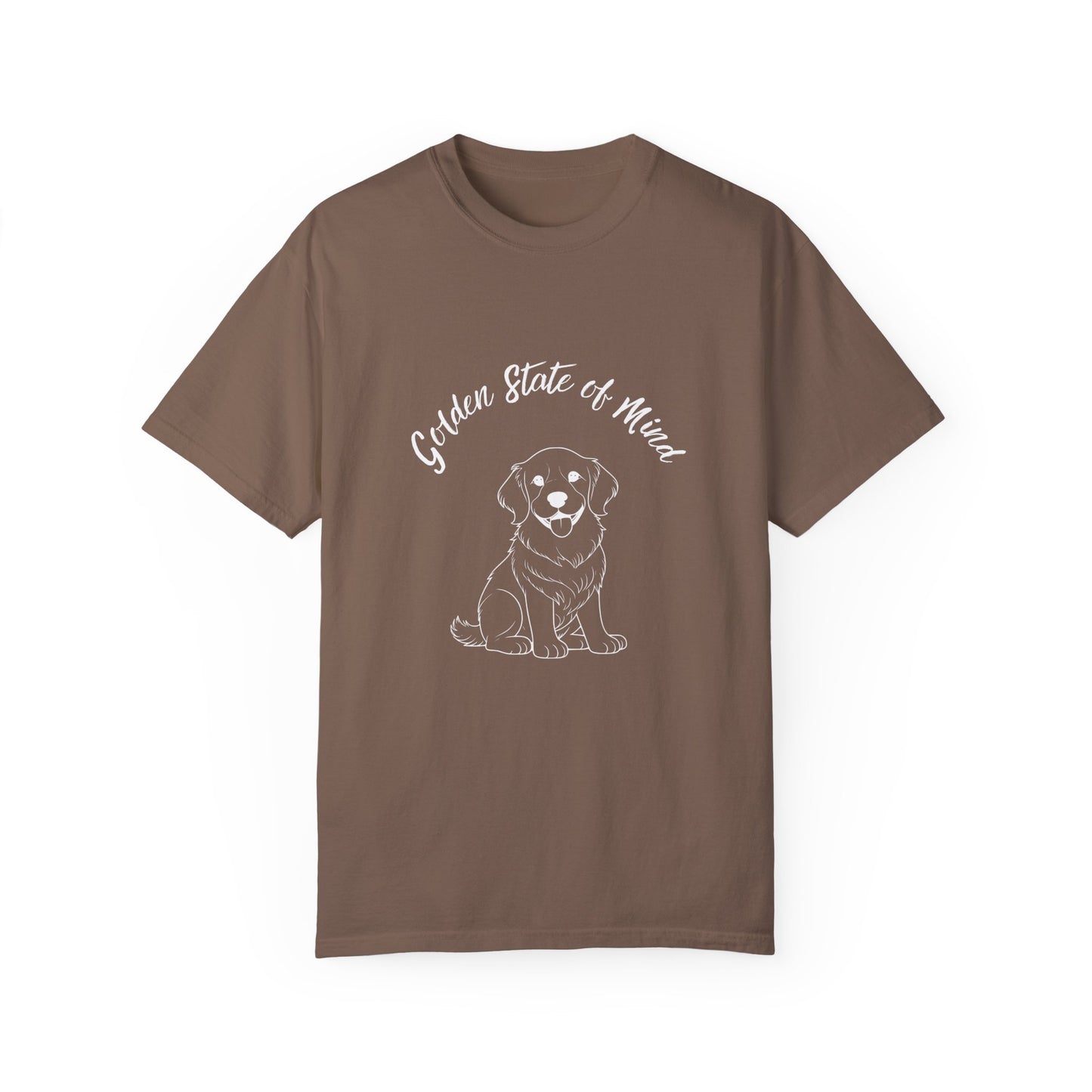Unisex Comfort Colors- "Golden State of Mind" Golden Retriever T-Shirt