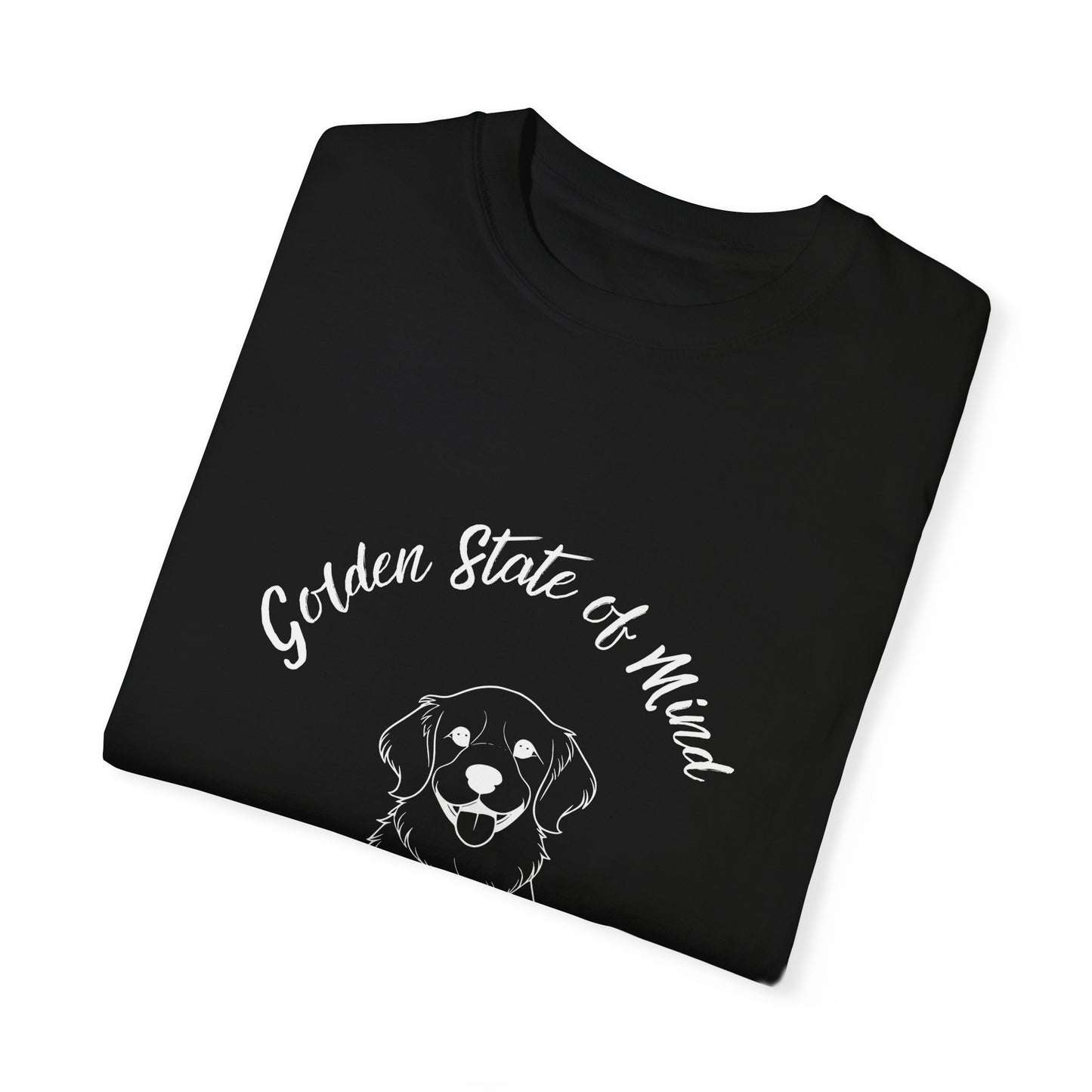 Unisex Comfort Colors- "Golden State of Mind" Golden Retriever T-Shirt
