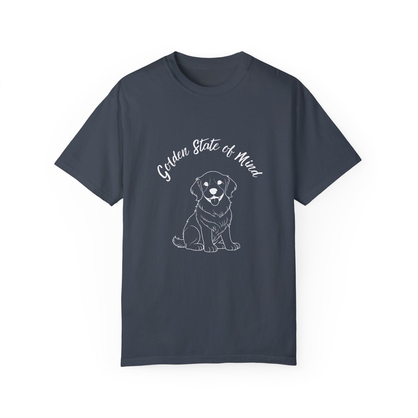 Unisex Comfort Colors- "Golden State of Mind" Golden Retriever T-Shirt