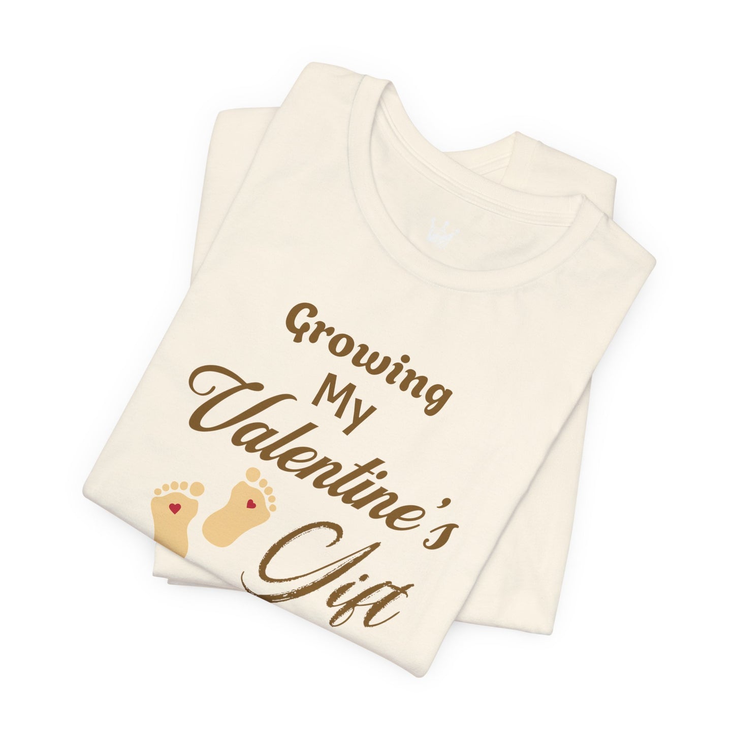 Growing My Valentine's Gift Shirt Gender Neutral Maternity Tee