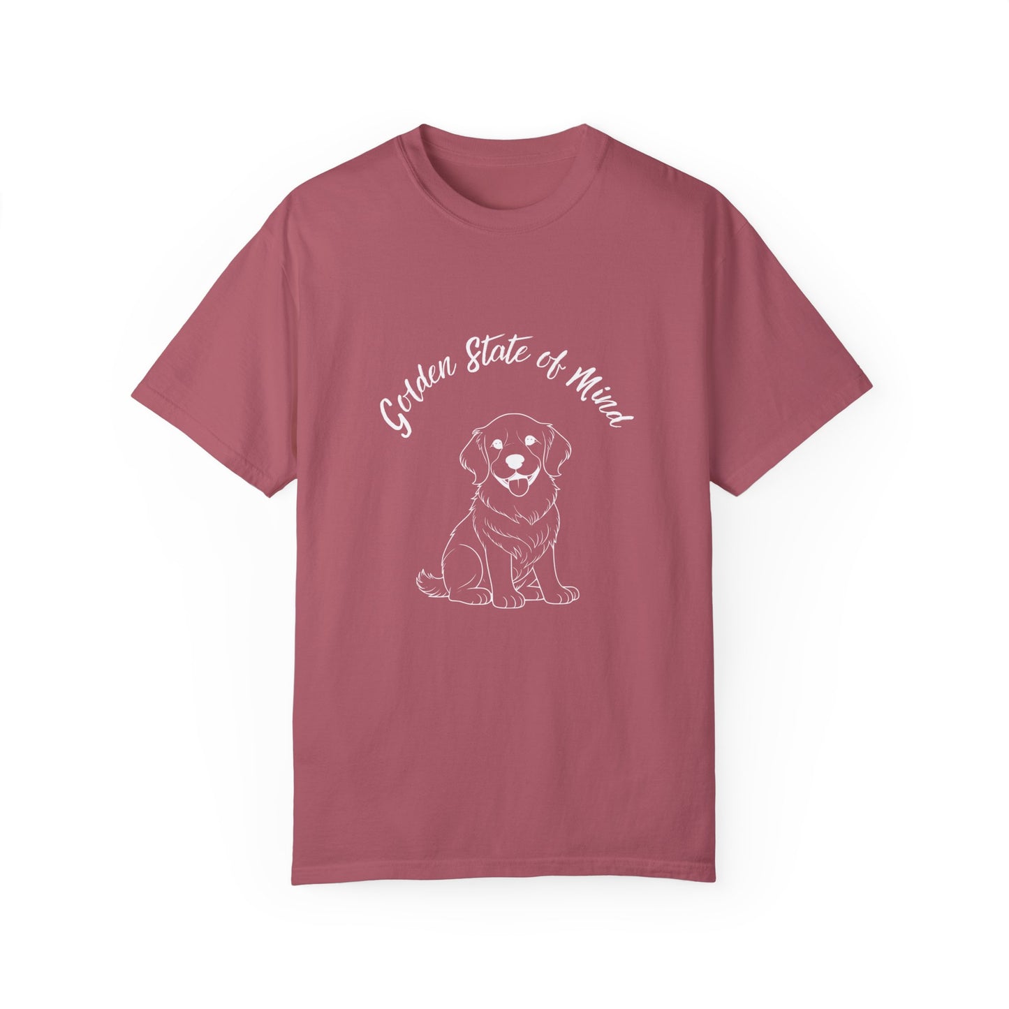 Unisex Comfort Colors- "Golden State of Mind" Golden Retriever T-Shirt