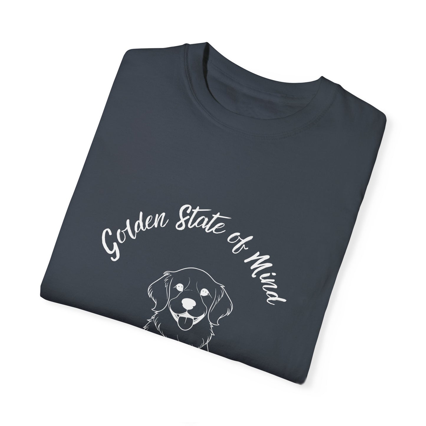 Unisex Comfort Colors- "Golden State of Mind" Golden Retriever T-Shirt