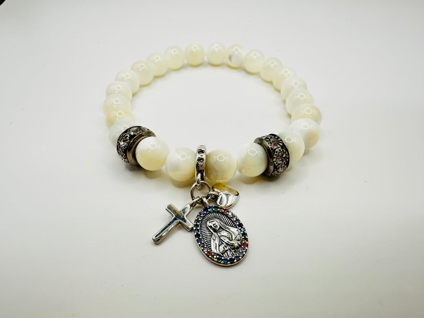 πΈβοΈ Sterling Silver Mary Charm Bracelet! π£π