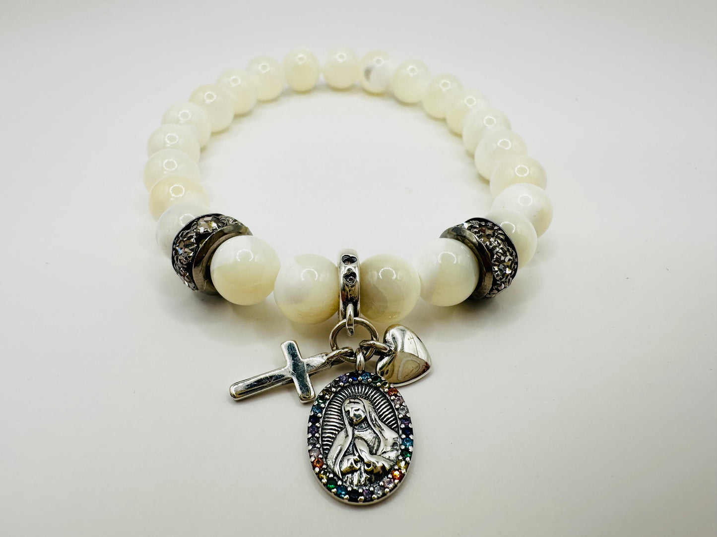 πΈβοΈ Sterling Silver Mary Charm Bracelet! π£π