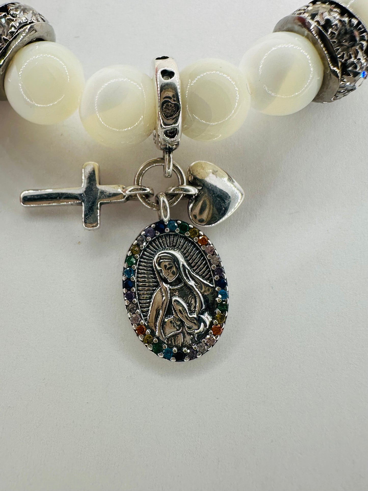 πΈβοΈ Sterling Silver Mary Charm Bracelet! π£π
