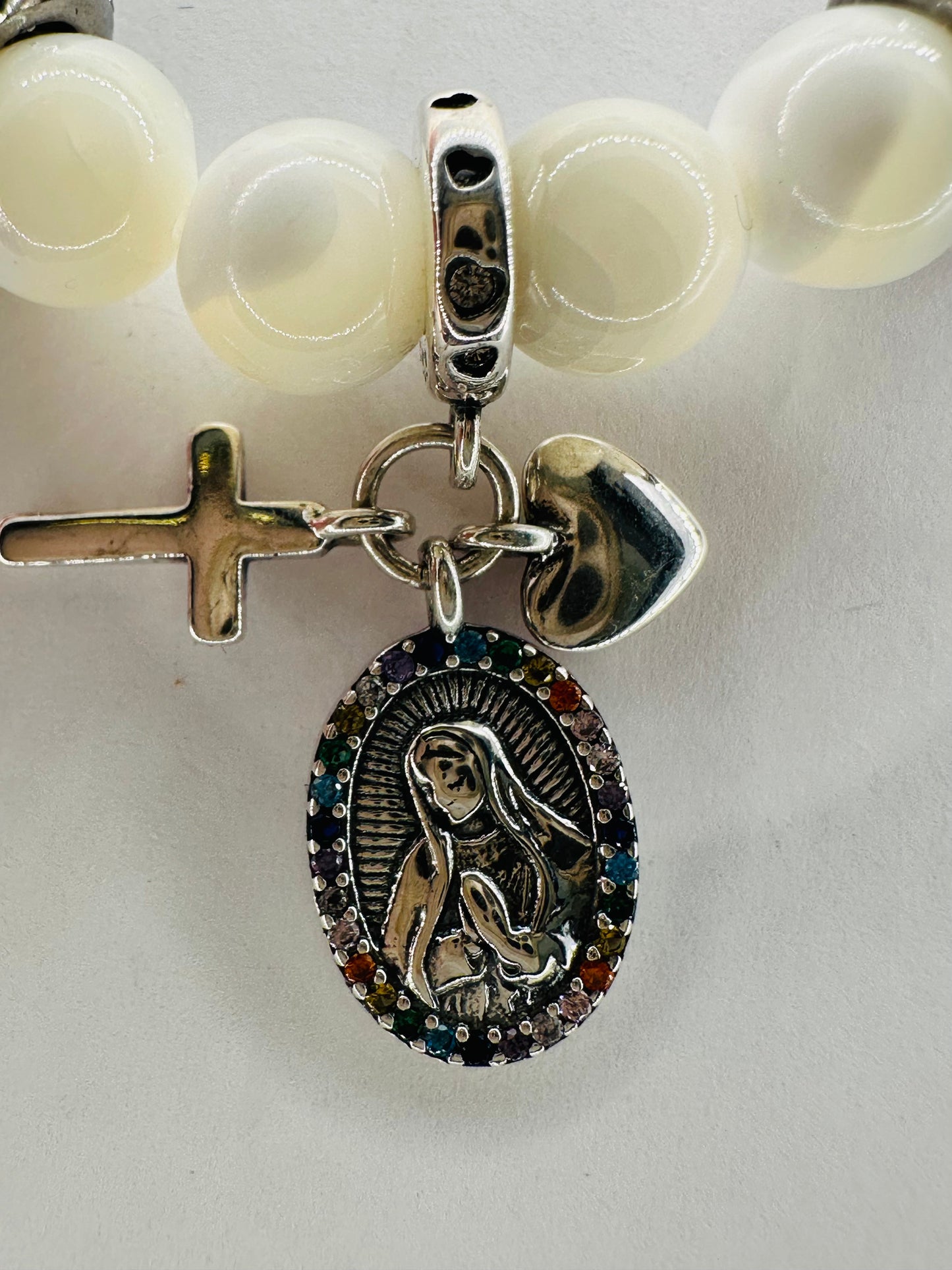 πΈβοΈ Sterling Silver Mary Charm Bracelet! π£π