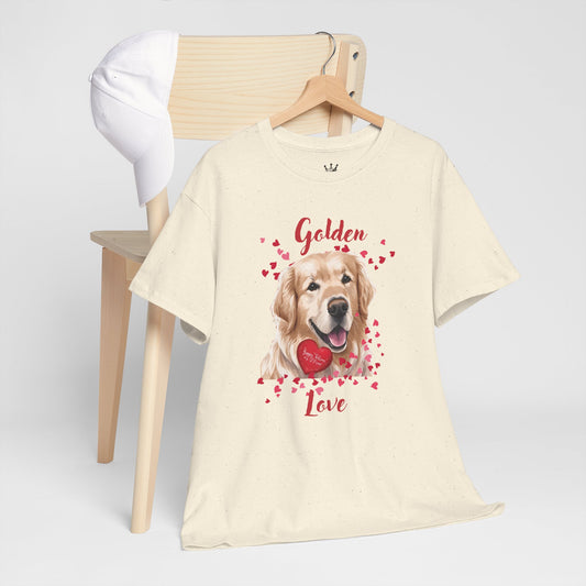 Golden Love   - Valentines Golden Retriever shirt