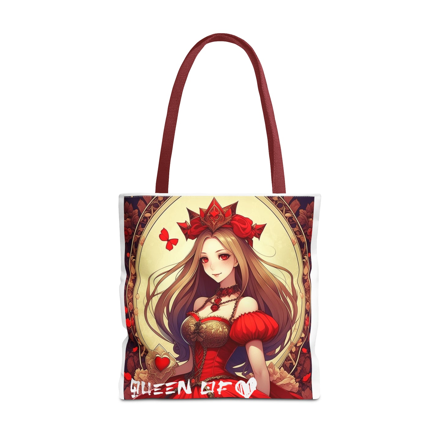 Queen of Hearts Anime Theme Tote Bag - Carry Elegance and Anime Magic Everywhere!