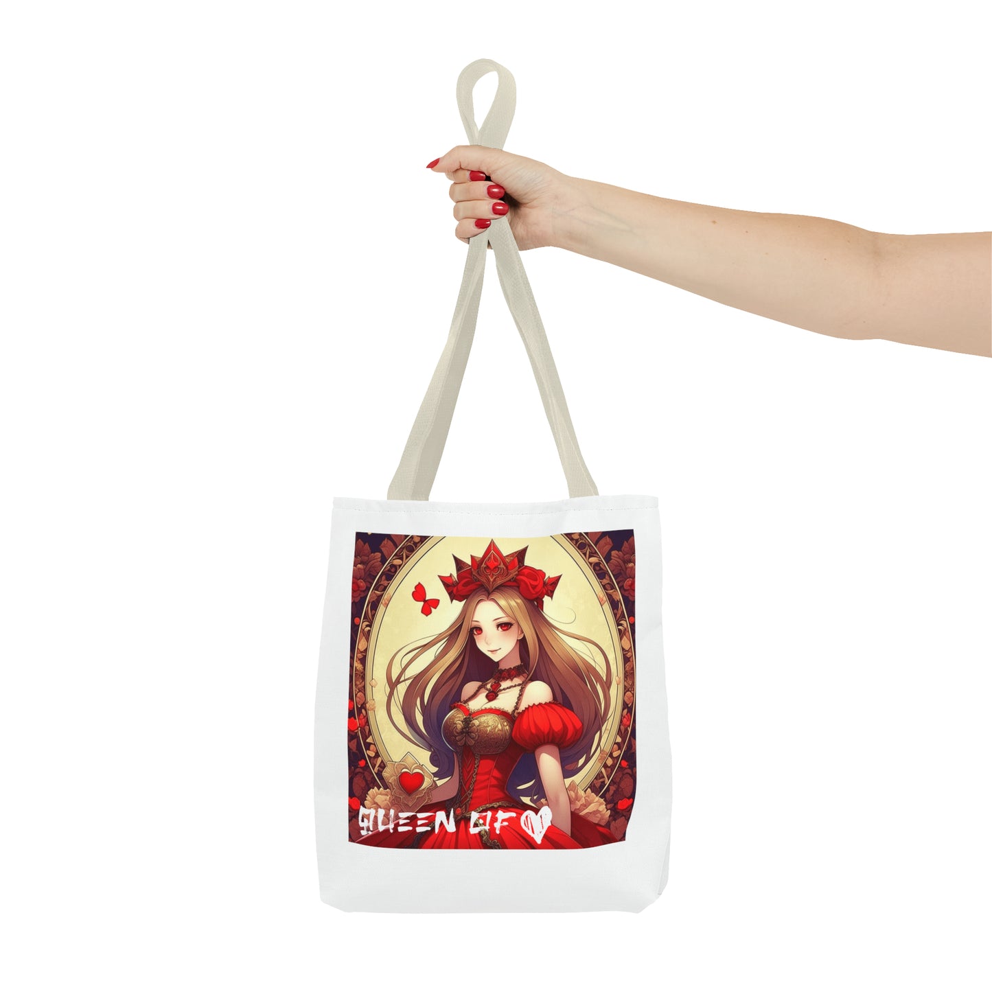 Queen of Hearts Anime Theme Tote Bag - Carry Elegance and Anime Magic Everywhere!