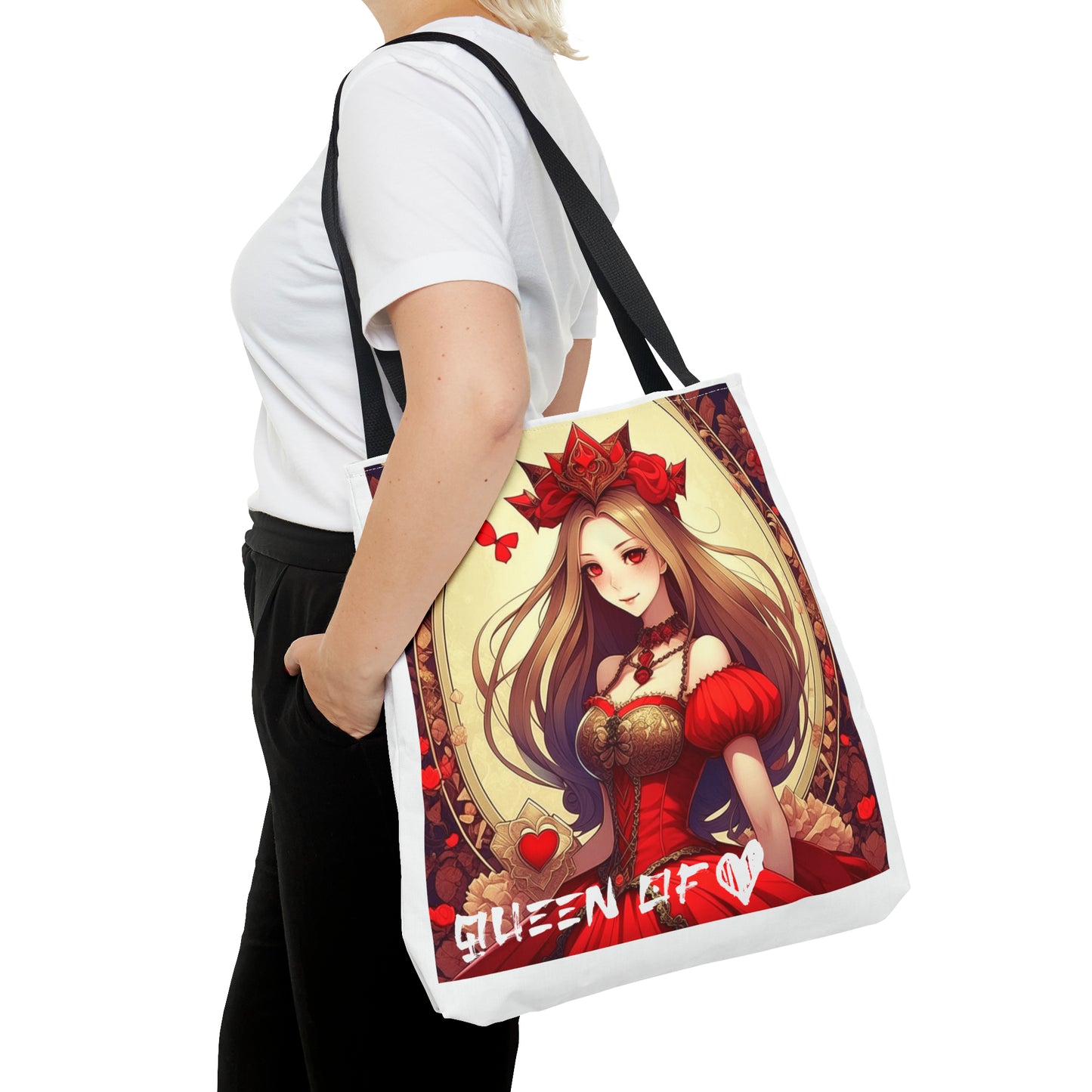 Queen of Hearts Anime Theme Tote Bag - Carry Elegance and Anime Magic Everywhere!