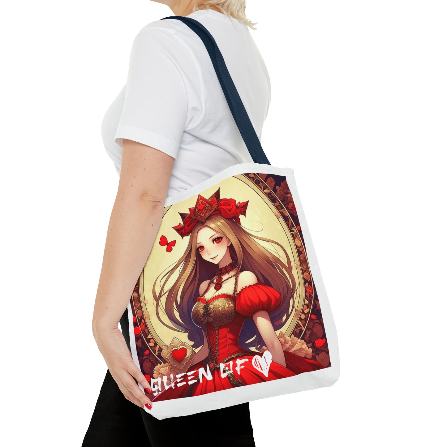 Queen of Hearts Anime Theme Tote Bag - Carry Elegance and Anime Magic Everywhere!