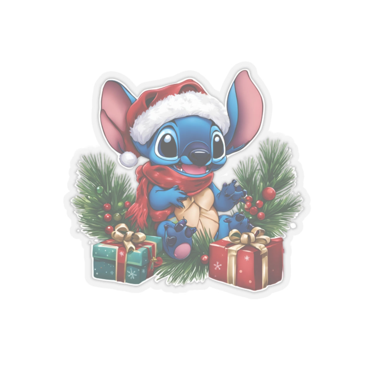 Stitch Christmas sticker