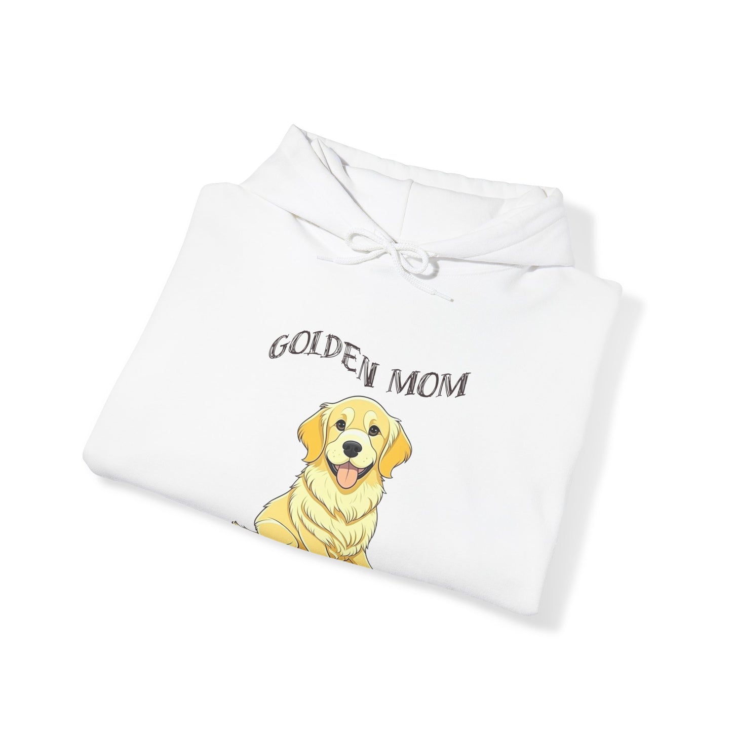 Golden Retriever "Golden Mom" Hooded Sweatshirt - Cozy Comfort with Canine Charm!