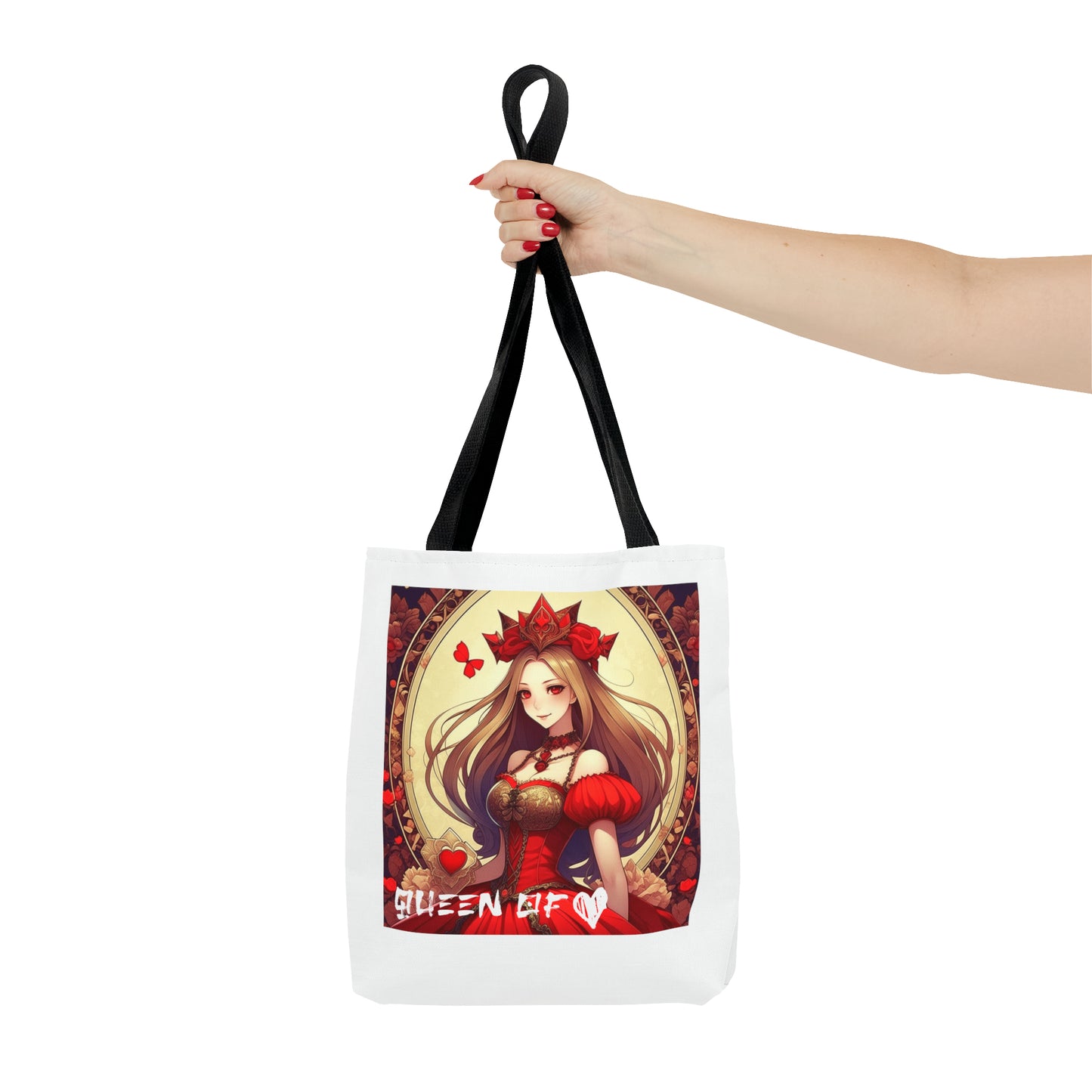 Queen of Hearts Anime Theme Tote Bag - Carry Elegance and Anime Magic Everywhere!