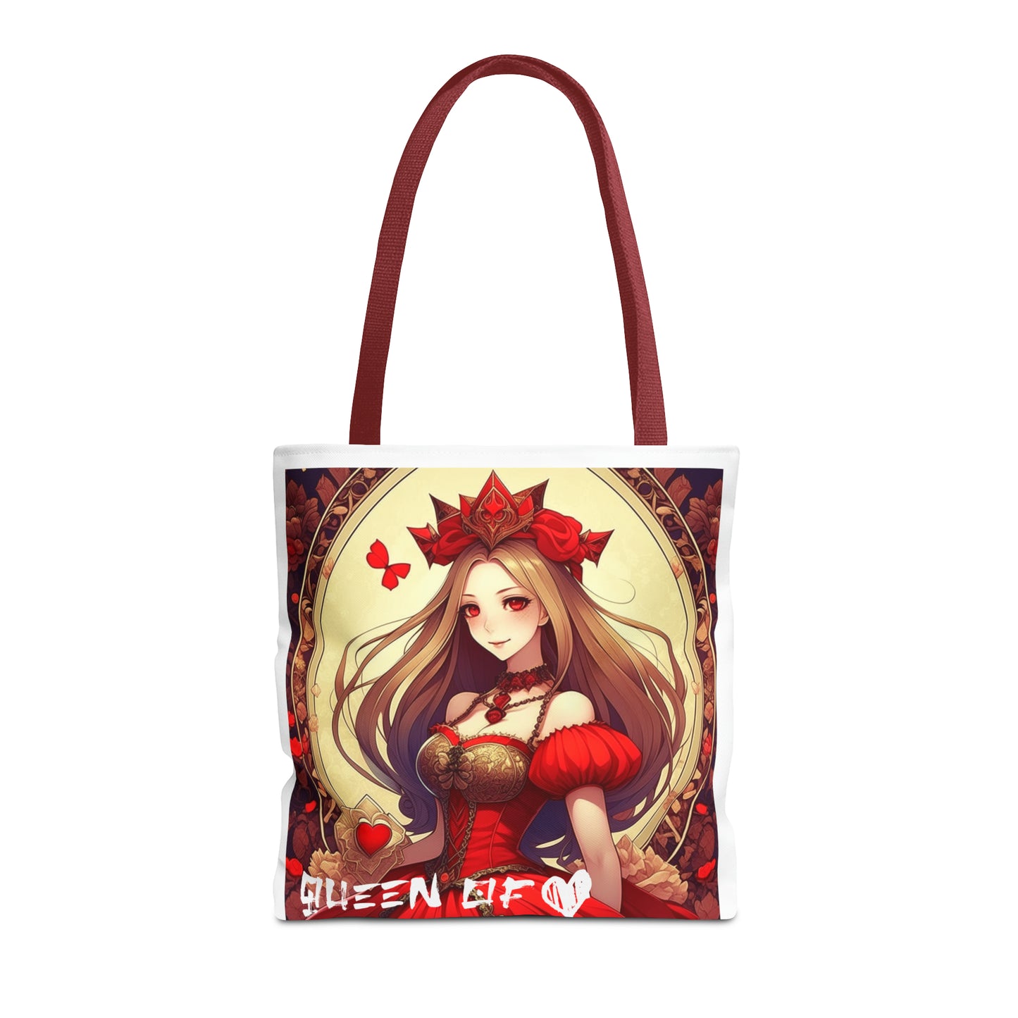 Queen of Hearts Anime Theme Tote Bag - Carry Elegance and Anime Magic Everywhere!