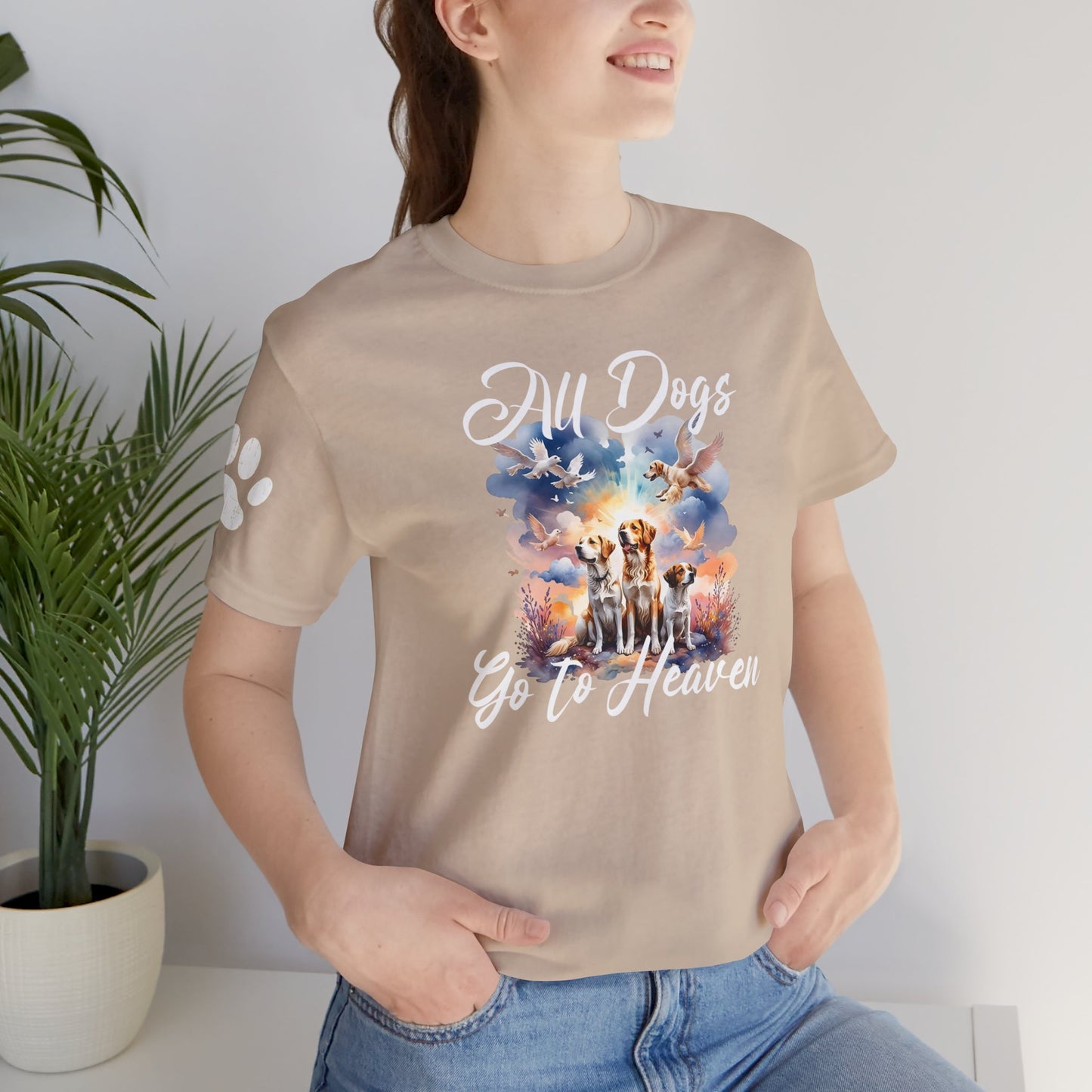 Celebrate Your Furry Friends with Our "Dogs Go to Heaven" Shirt