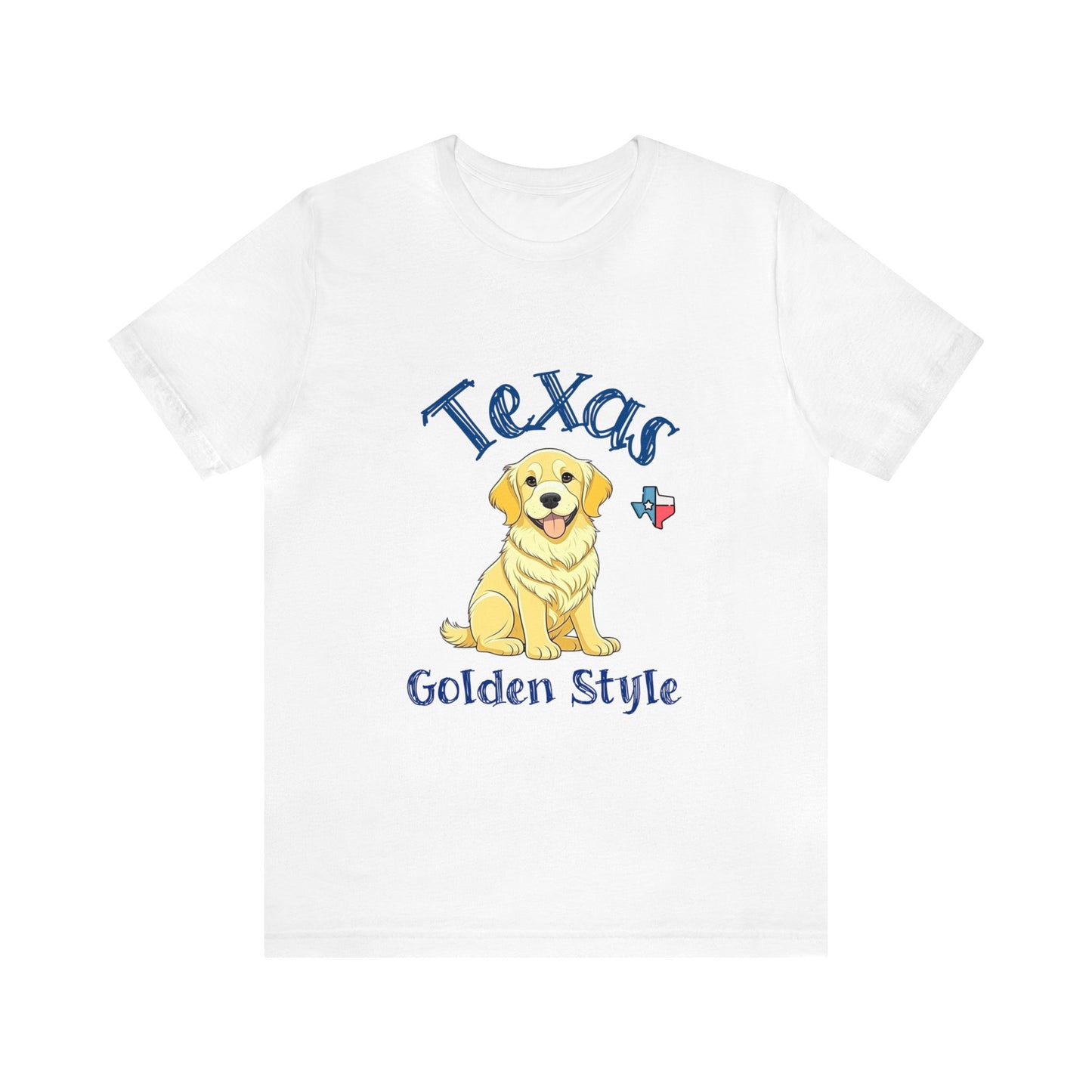 Texas Golden Style Golden Retriever T-Shirt - Wear Your Texan Love with Pawsome Pride!