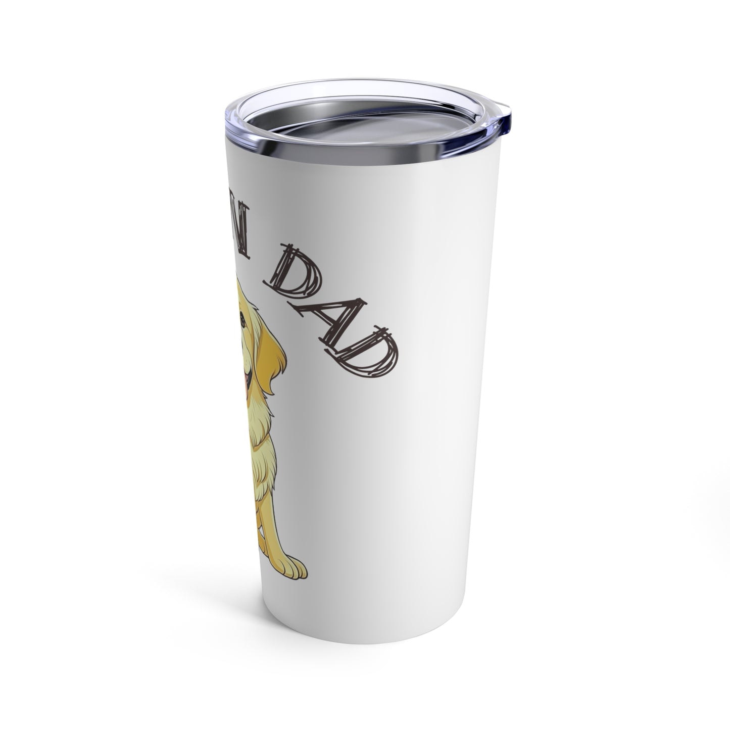 20oz Golden Retriever Tumbler - Cheers to Being a Golden Dad!