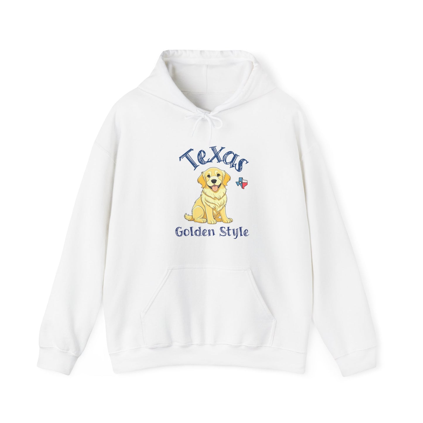 Texas Golden Style Golden Retriever Hooded Sweatshirt - Cozy Texan Vibes with a Paw-sitively Stylish Touch!