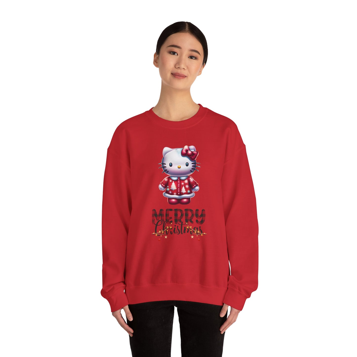 🎄 Hello Kitty Christmas Sweatshirt – Merry Christmas Magic! 🎄