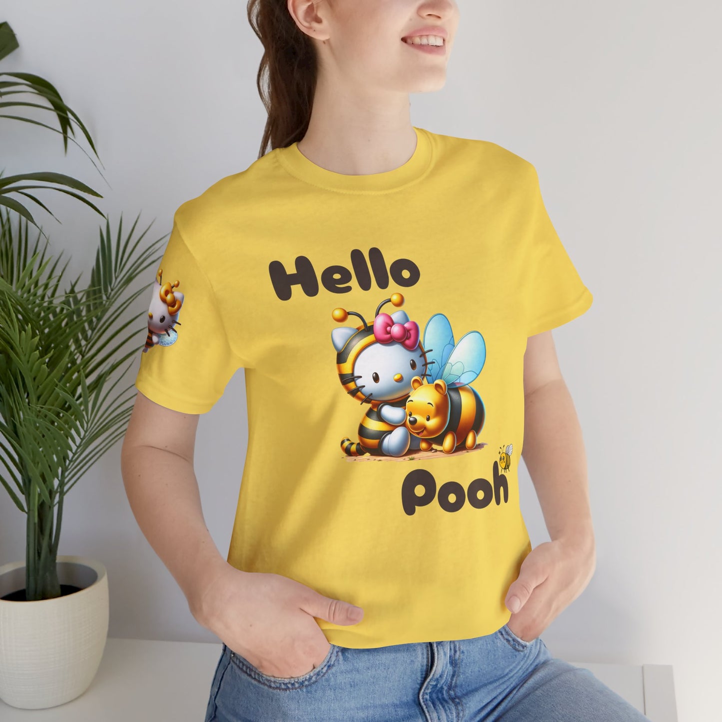 Hello Pooh Yellow T-Shirt – Featuring Hello  & Winnie