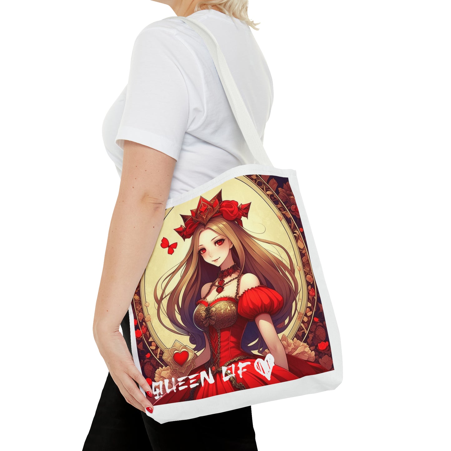 Queen of Hearts Anime Theme Tote Bag - Carry Elegance and Anime Magic Everywhere!