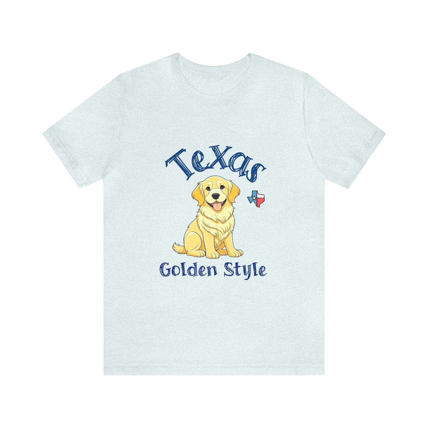 Texas Golden Style Golden Retriever T-Shirt - Wear Your Texan Love with Pawsome Pride!