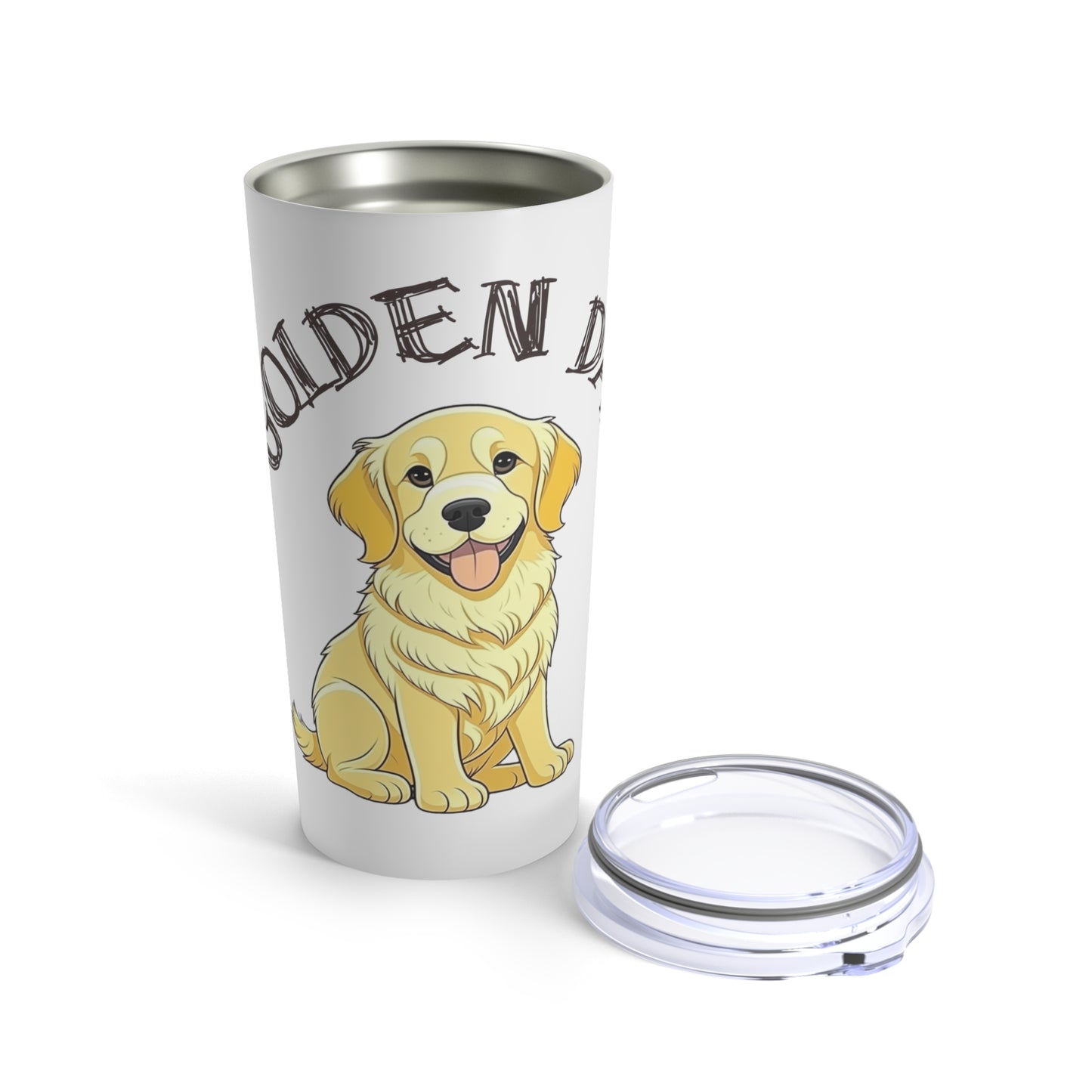 20oz Golden Retriever Tumbler - Cheers to Being a Golden Dad!