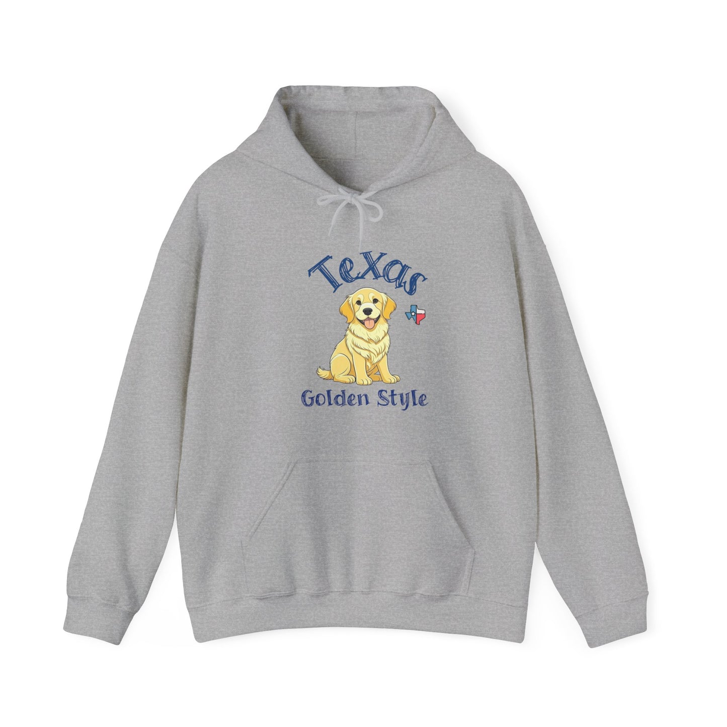 Texas Golden Style Golden Retriever Hooded Sweatshirt - Cozy Texan Vibes with a Paw-sitively Stylish Touch!