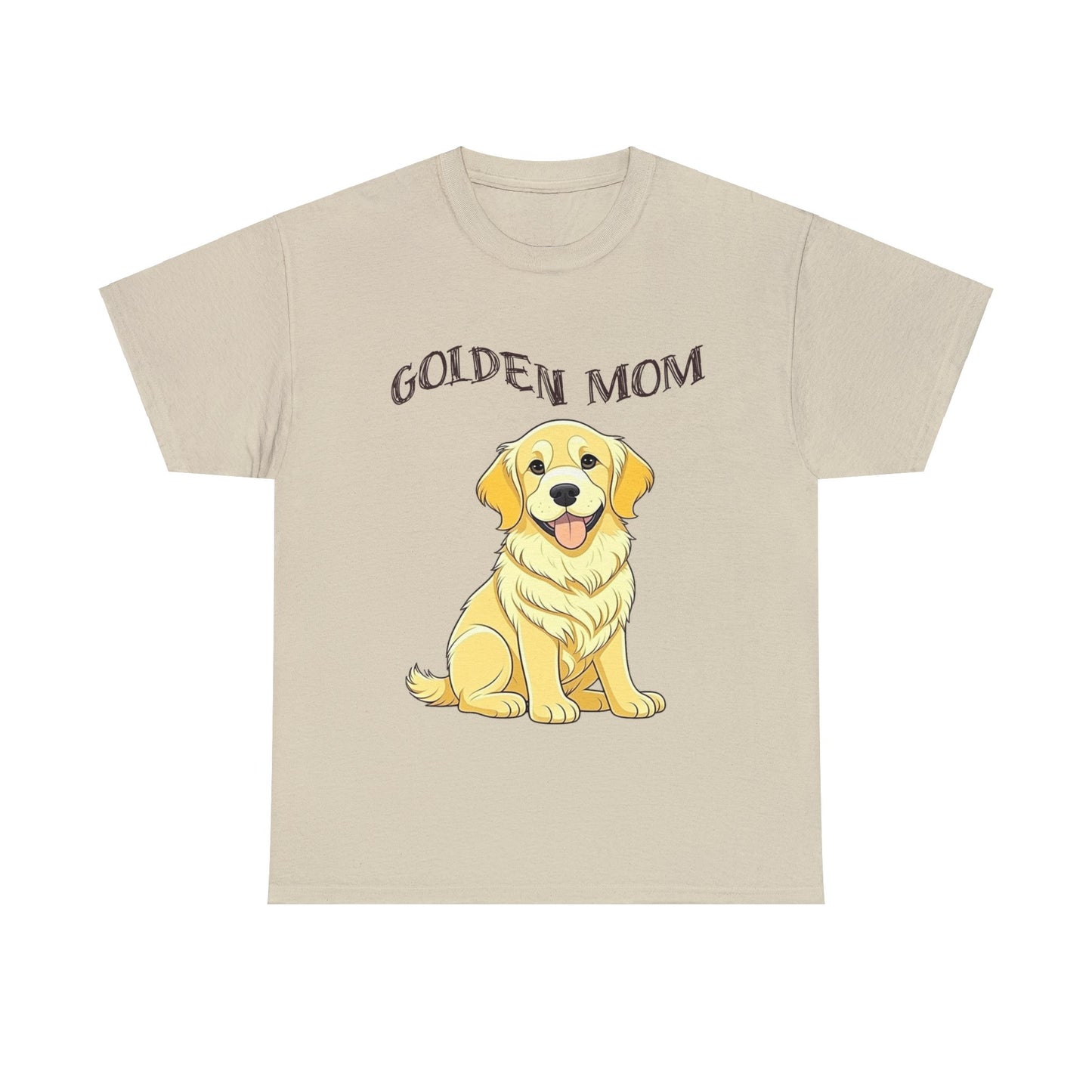 Golden Retriever "Golden Mom" Heavy Cotton Tee - Wear Your Love Proudly!