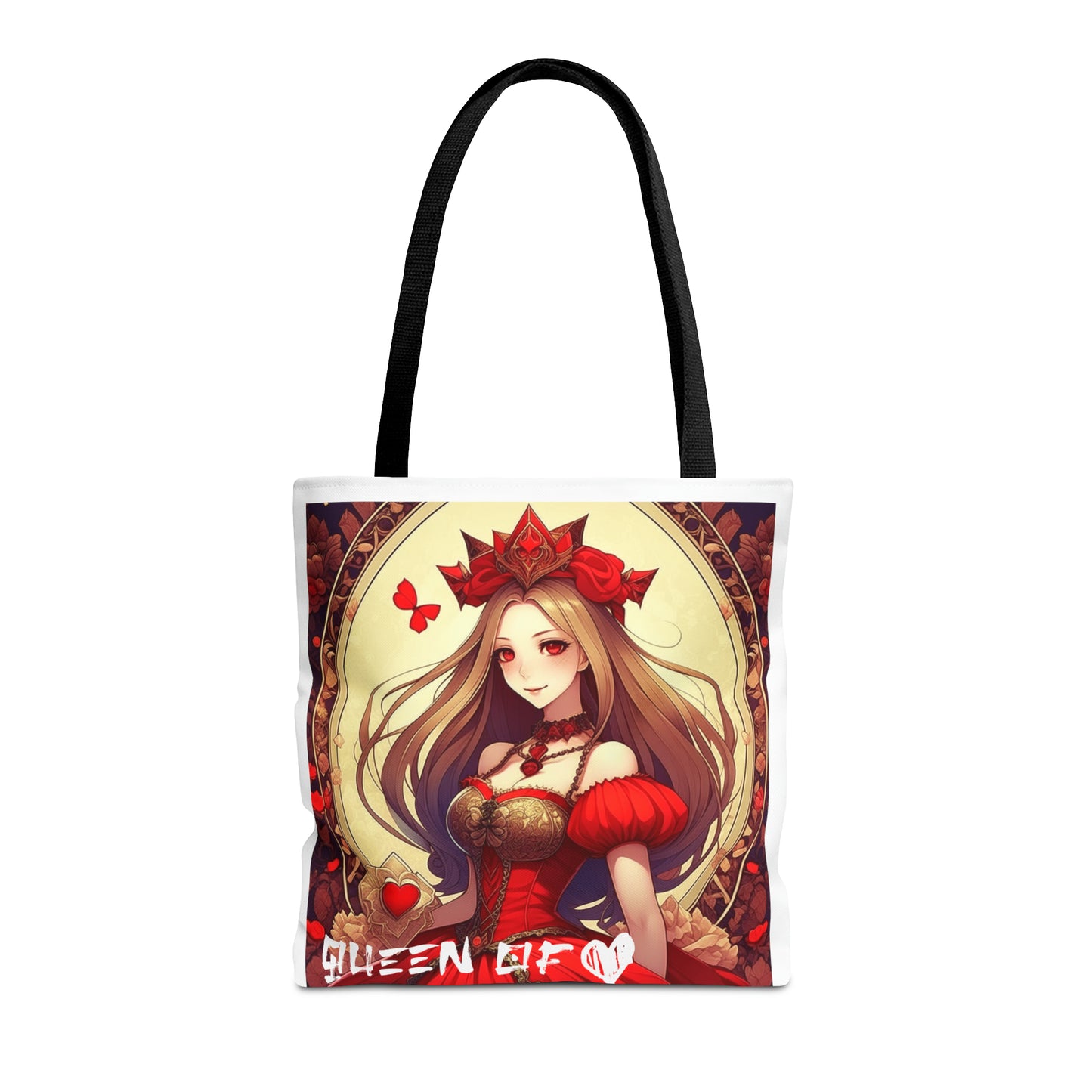 Queen of Hearts Anime Theme Tote Bag - Carry Elegance and Anime Magic Everywhere!