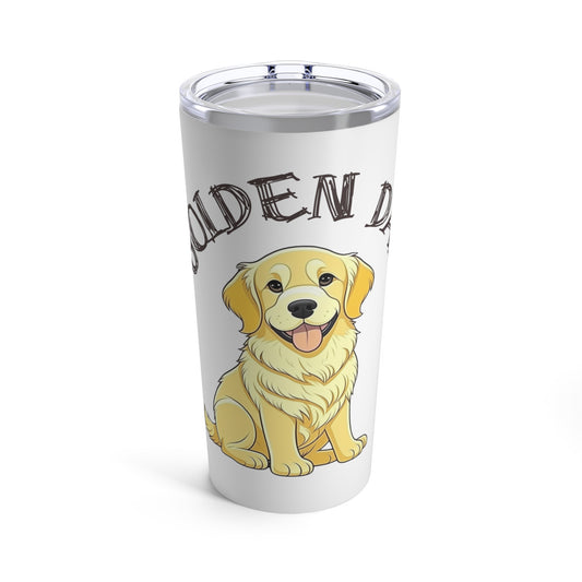 20oz Golden Retriever Tumbler - Cheers to Being a Golden Dad!