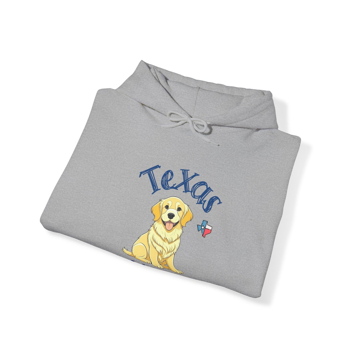 Texas Golden Style Golden Retriever Hooded Sweatshirt - Cozy Texan Vibes with a Paw-sitively Stylish Touch!