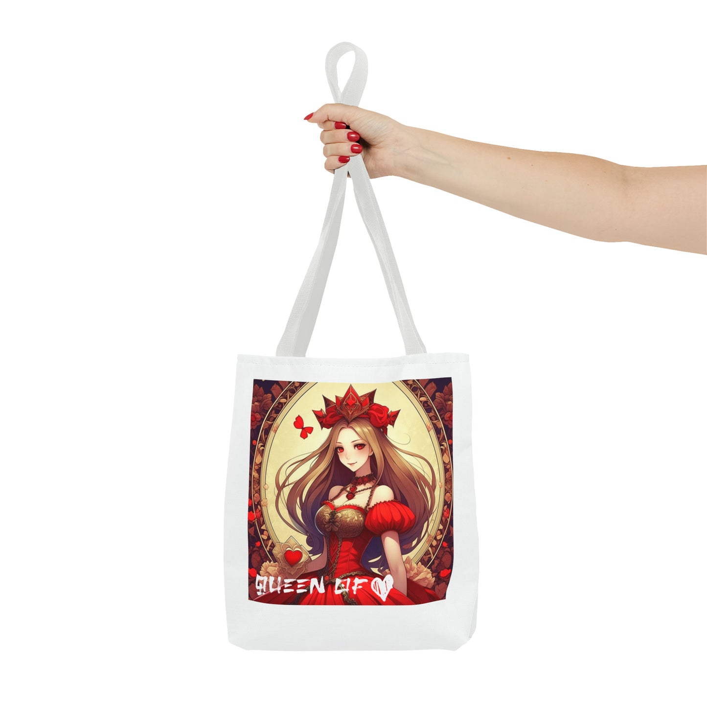 Queen of Hearts Anime Theme Tote Bag - Carry Elegance and Anime Magic Everywhere!