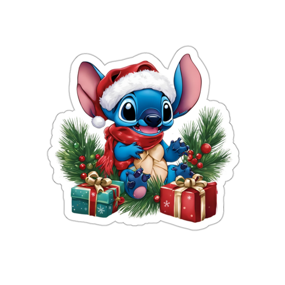 Stitch Christmas sticker