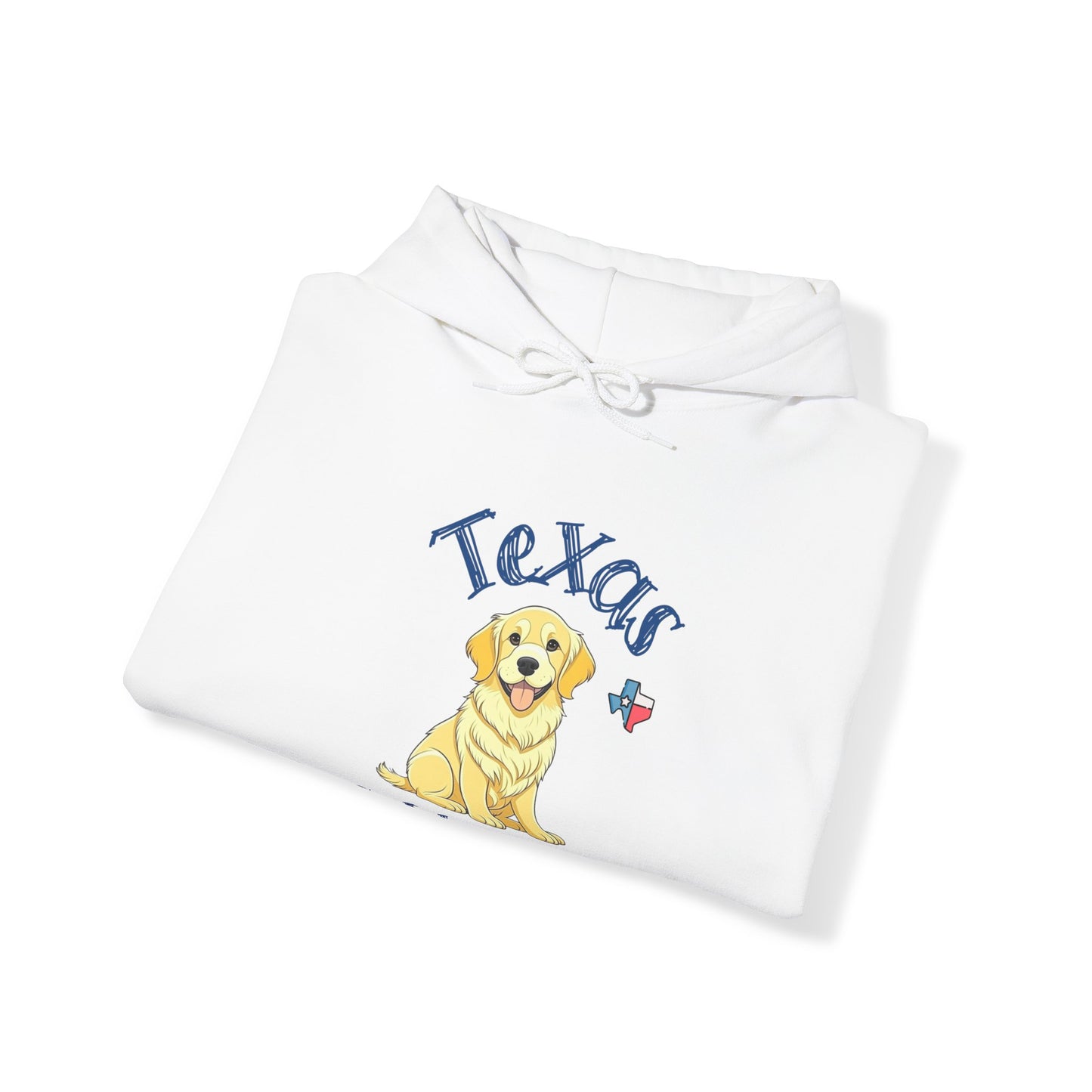 Texas Golden Style Golden Retriever Hooded Sweatshirt - Cozy Texan Vibes with a Paw-sitively Stylish Touch!