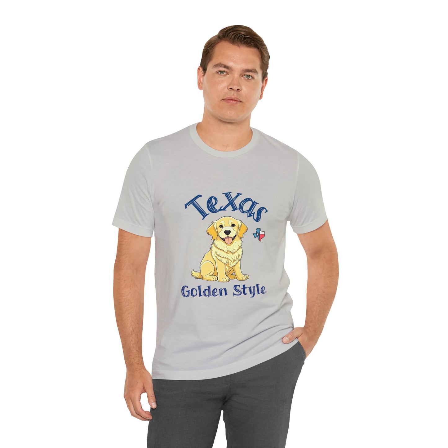 Texas Golden Style Golden Retriever T-Shirt - Wear Your Texan Love with Pawsome Pride!