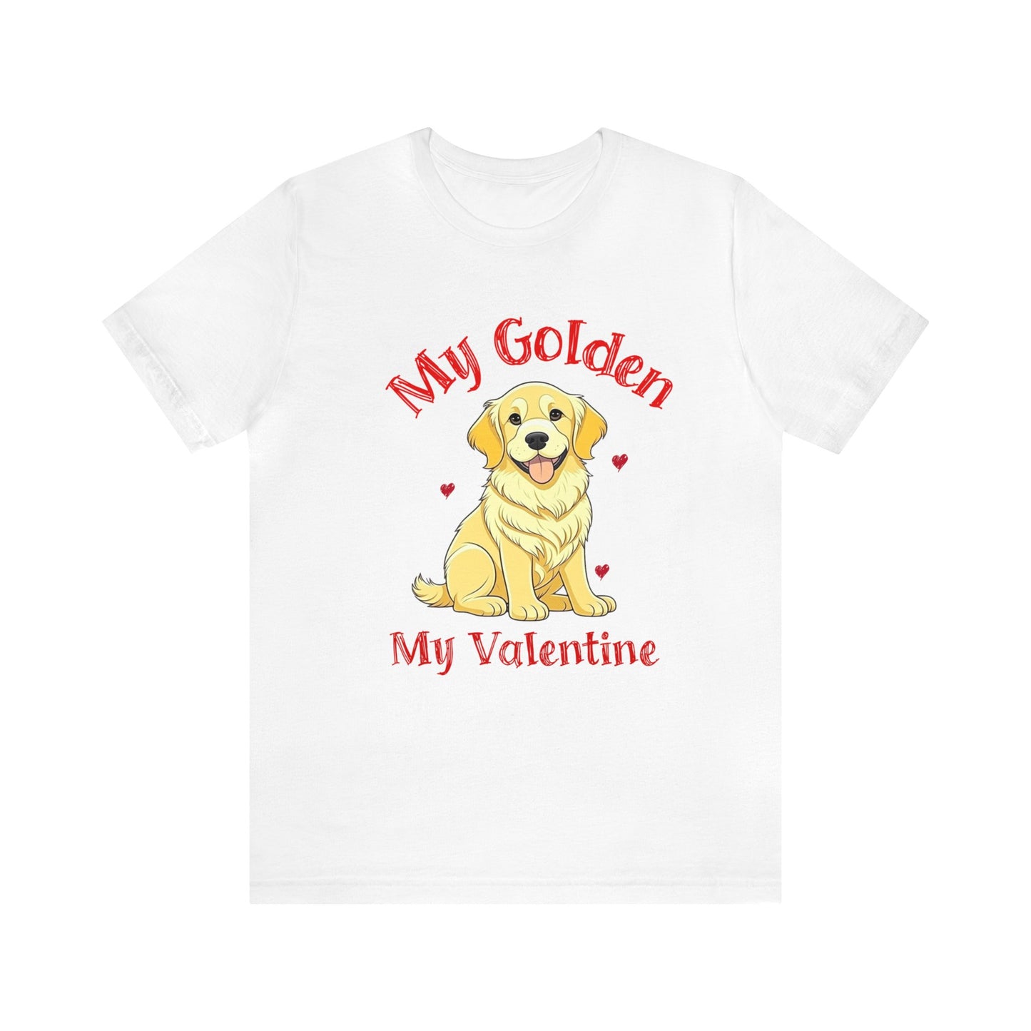 Golden Retriever "My Golden, My Valentine" Unisex Jersey