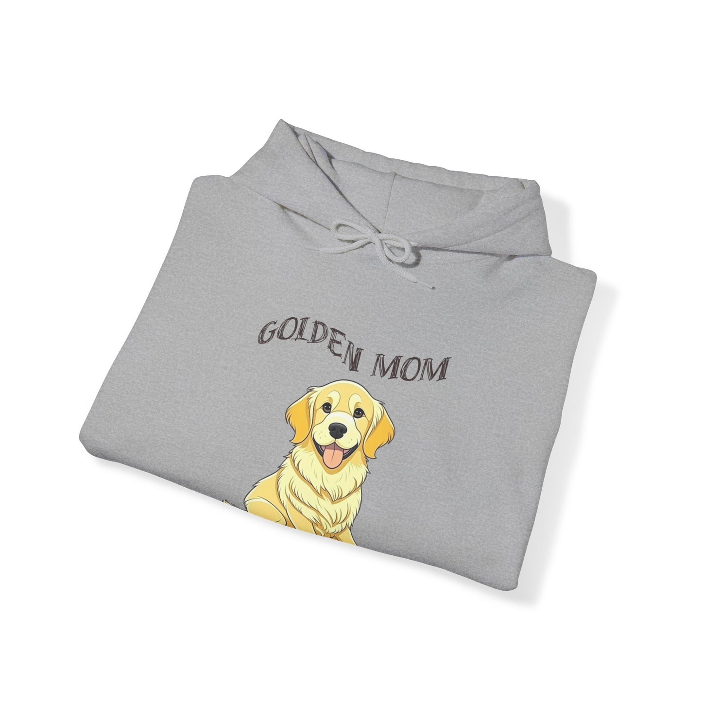 Golden Retriever "Golden Mom" Hooded Sweatshirt - Cozy Comfort with Canine Charm!