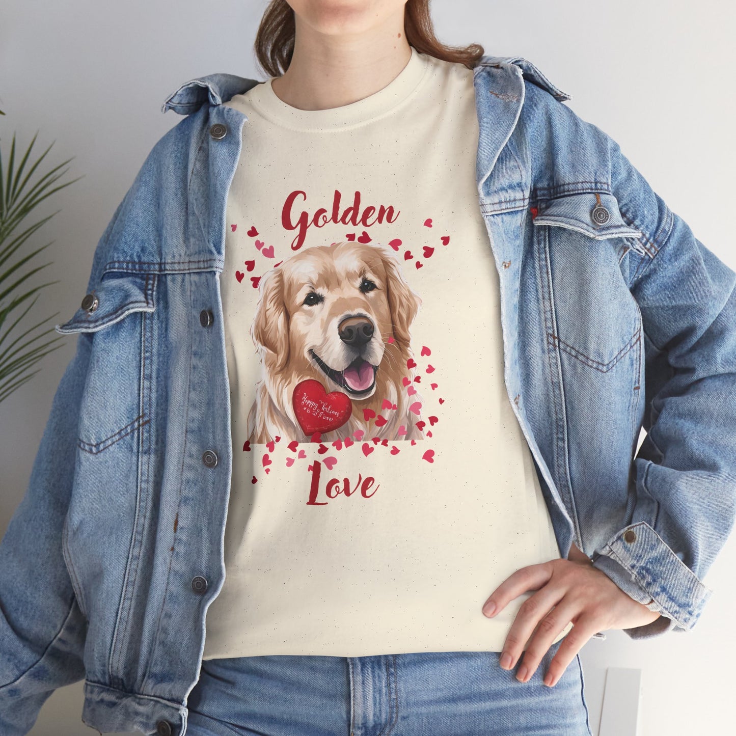 Golden Love   - Valentines Golden Retriever shirt